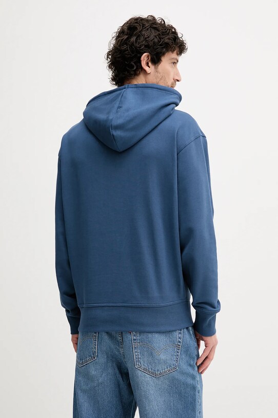 BOSS Orange hanorac de bumbac 50514530 albastru SS25