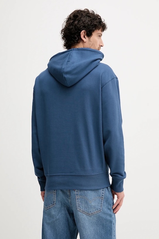 Bavlněná mikina BOSS Orange 50514530 modrá AW25