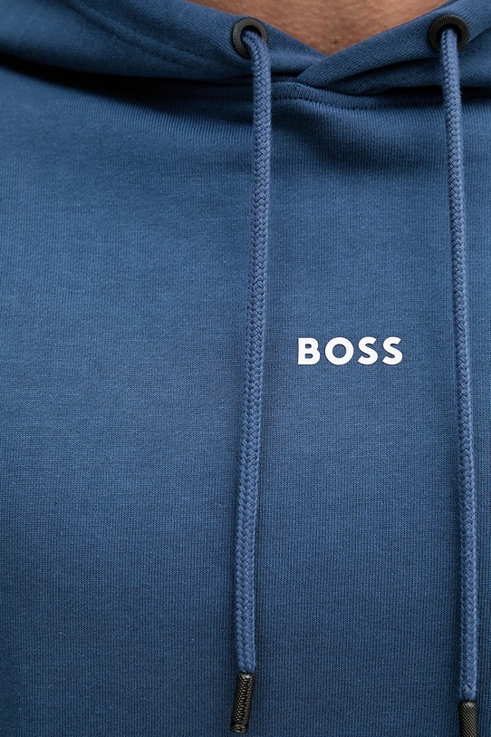 Bavlněná mikina BOSS Orange modrá 50514530