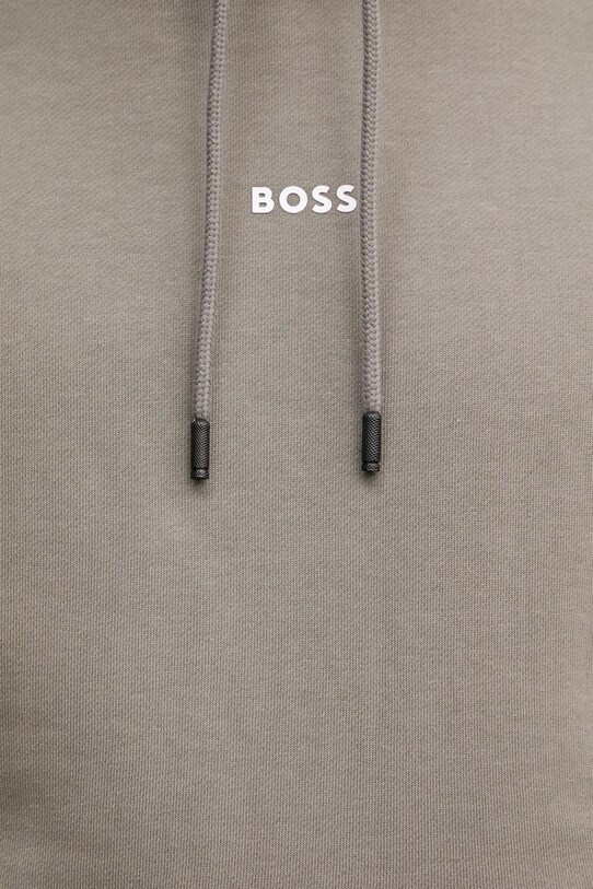 Хлопковая кофта BOSS Orange 50514530 коричневый