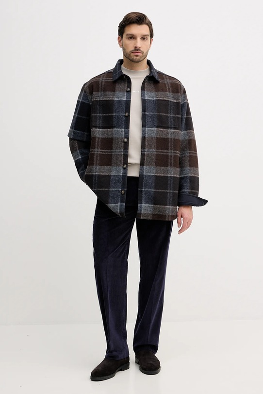 BOSS Orange bluza bawełniana WeSmallcrew 50514541 beżowy AW25