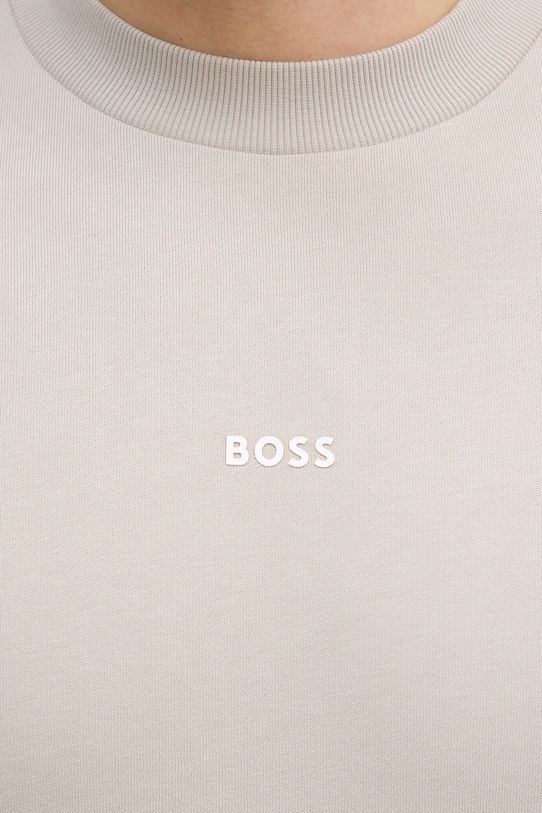 BOSS Orange bluza bawełniana WeSmallcrew 50514541 beżowy
