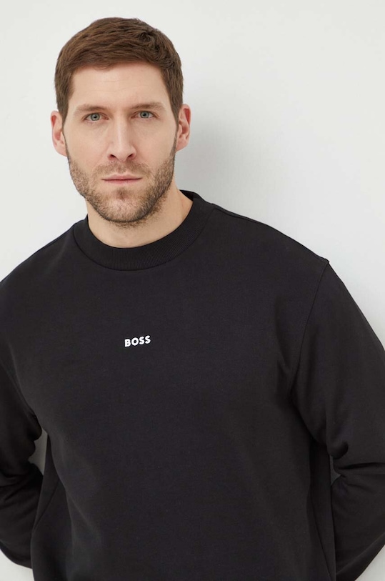 Бавовняна кофта Boss Orange чорний 50514541