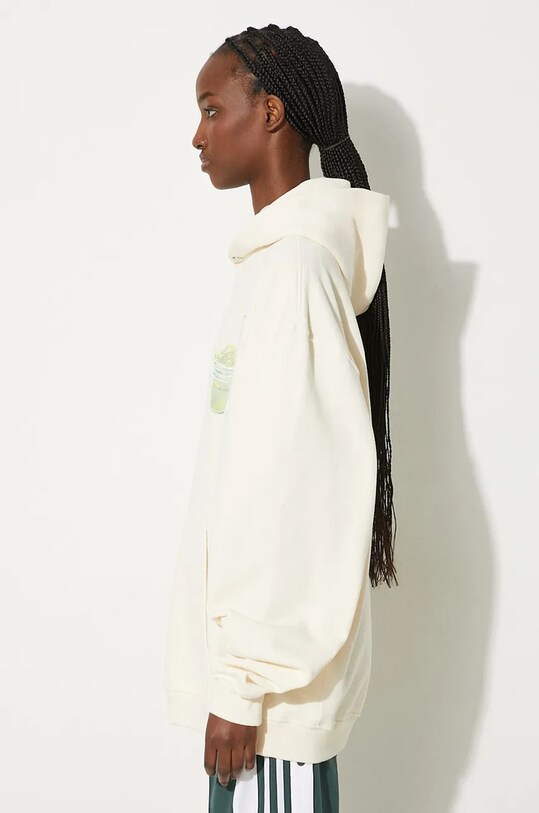 Bavlnená mikina Filling Pieces 80634019936 béžová SS24