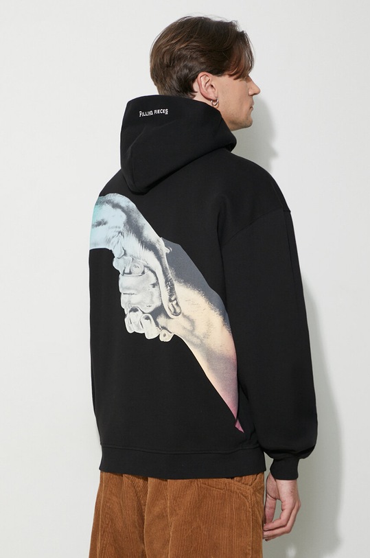 Βαμβακερή μπλούζα Filling Pieces μαύρο 80634051861