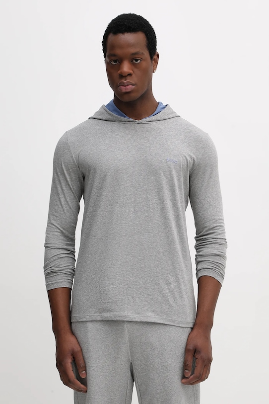 Tričko s dlouhým rukávem BOSS šedá 50515306