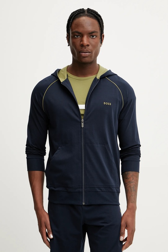 BOSS kapucnis pulcsi otthoni viseletre sötétkék 50515313