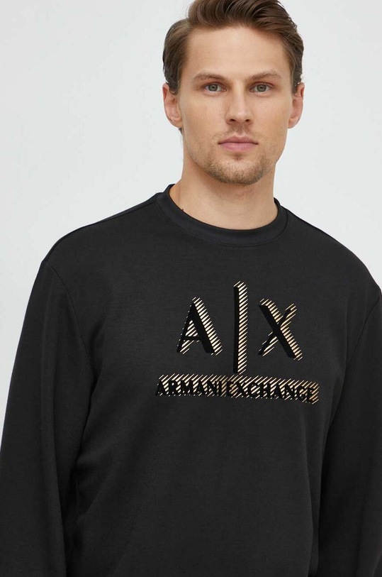 Armani Exchange bluza print negru 3DZMSA.Z9N1Z