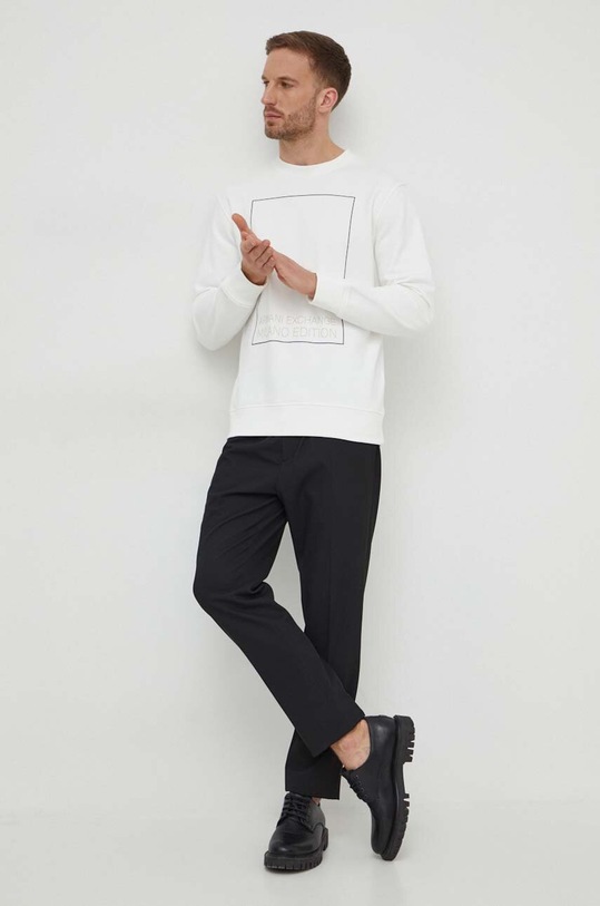 Armani Exchange bluza bawełniana 3DZMHH.ZJGGZ biały SS24