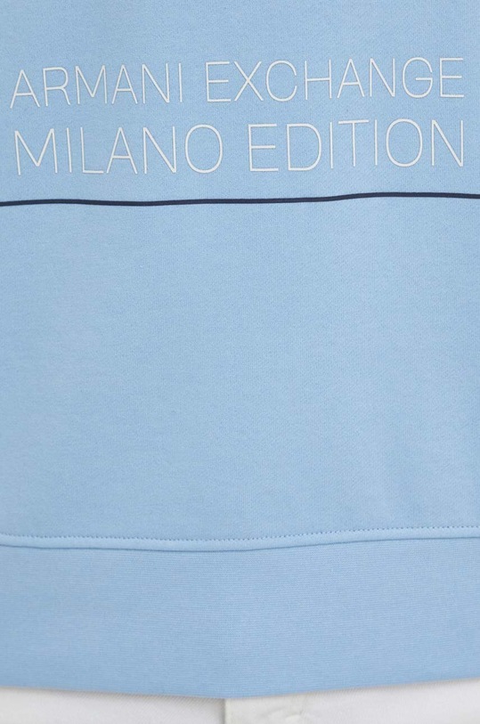 Armani Exchange bluza bawełniana 3DZMHH.ZJGGZ niebieski