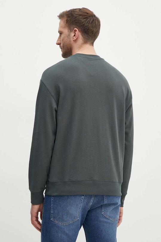 Odzież Armani Exchange bluza z domieszką lnu 3DZMJP.ZJY9Z zielony