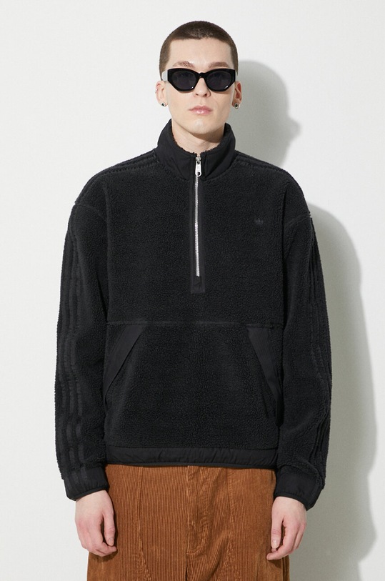 Флисовая кофта adidas Originals без капюшона чёрный IR7734