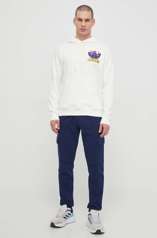 Bavlněná mikina adidas Originals IS2916 béžová SS24