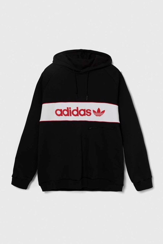 Mikina adidas Originals s kapucňou čierna IS5733