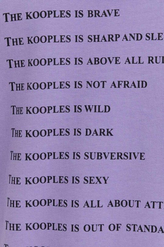 Бавовняна кофта The Kooples HSWE28015K фіолетовий