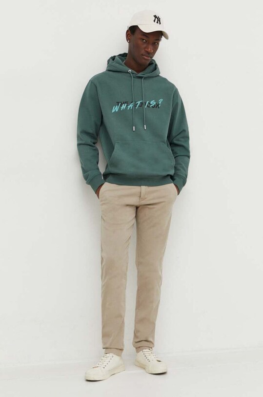 The Kooples hanorac de bumbac HSWE28015K verde SS24