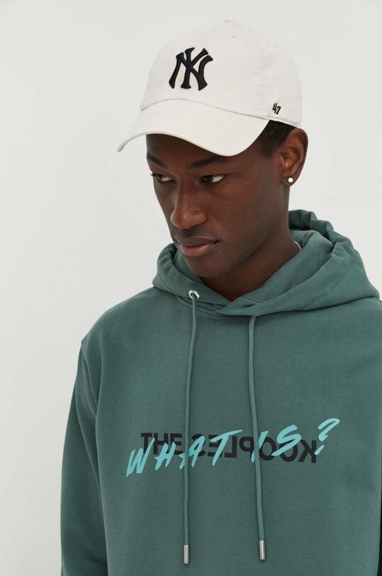 The Kooples hanorac de bumbac verde HSWE28015K