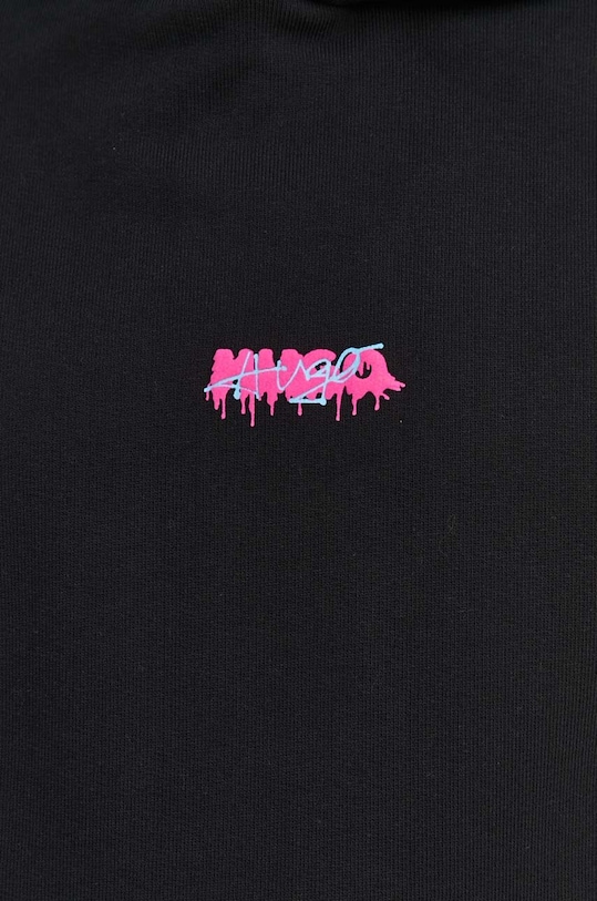 Bavlněná mikina HUGO 50509979 černá