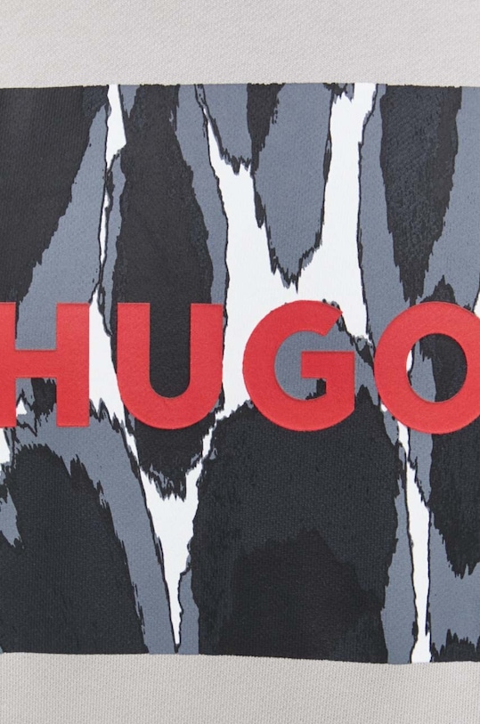 HUGO bluza bawełniana 50513335 szary