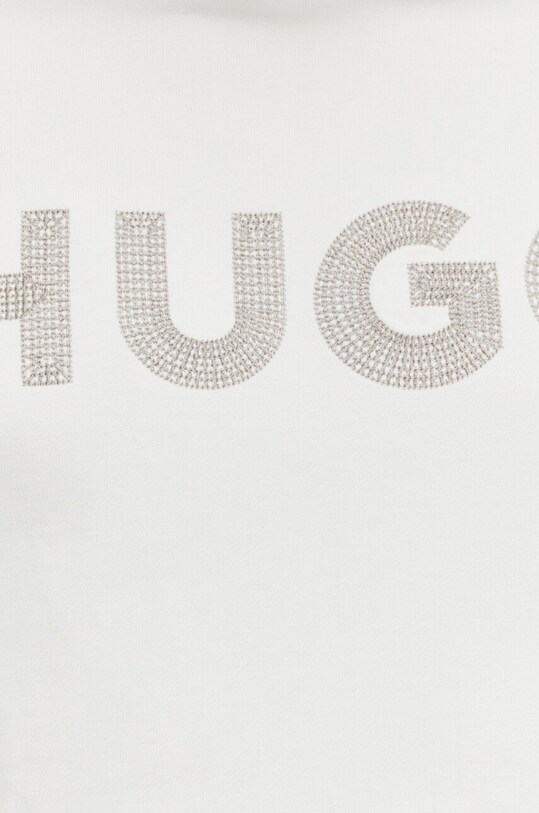 Хлопковая кофта HUGO 50509975 бежевый