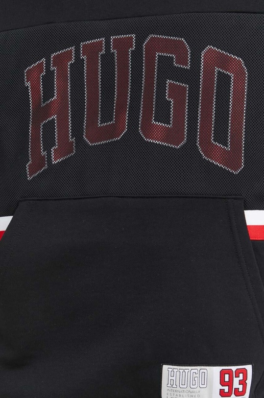 HUGO bluza bawełniana 50510166 czarny