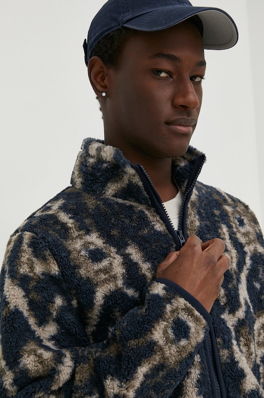 Φλις μπουφάν Abercrombie & Fitch σκούρο μπλε KI122.4088.208