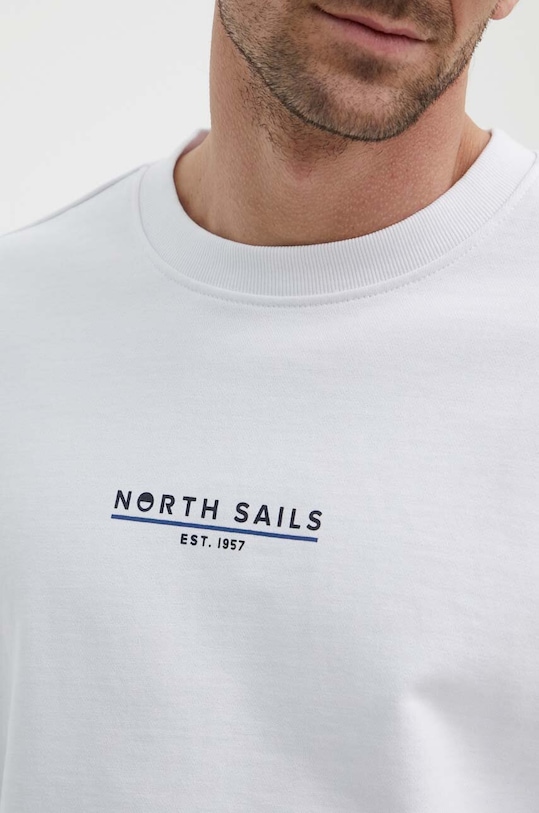 North Sails bluza bawełniana 691226 biały