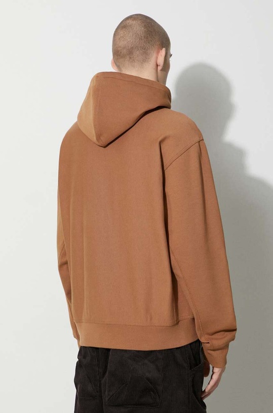 Oblečení Mikina Carhartt WIP Hooded American Script Sweat I028279.HZXX hnědá