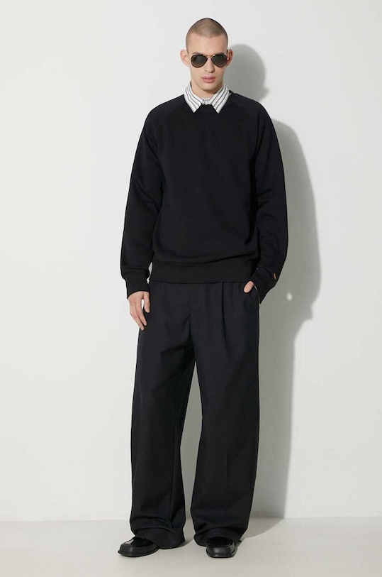 Carhartt WIP felpa Chase Sweat I033660.00FXX nero SS24