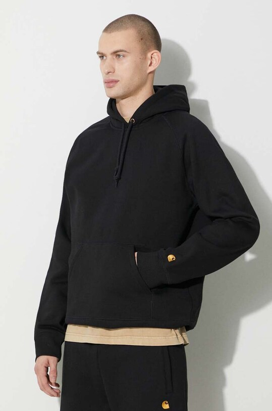 Carhartt WIP bluză Hooded Chase Sweat negru I033661.00FXX