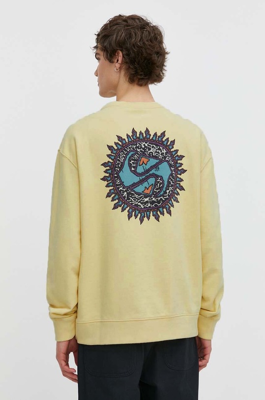 Oblečení Bavlněná mikina Quiksilver EQYFT04941 žlutá