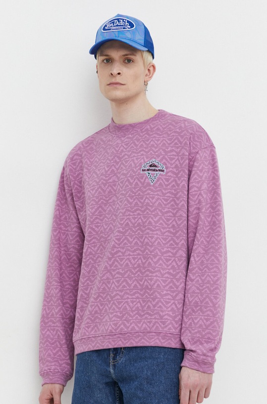 Odzież Quiksilver bluza bawełniana EQYFT04915 różowy