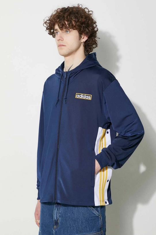 Mikina adidas Originals Adicolor Adibreak Full-Zip Hoodie nášivka modrá IM8208