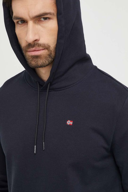 Napapijri bluza bawełniana Balis granatowy NP0A4H8A0411