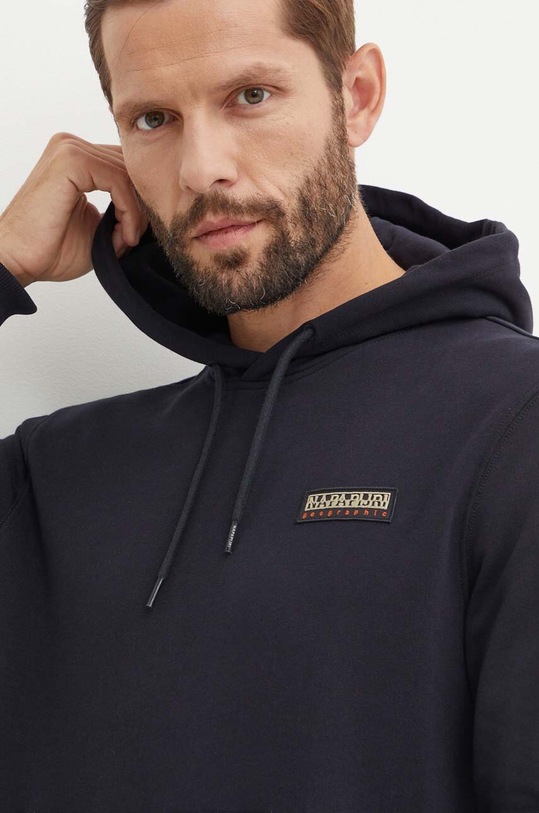 Napapijri bluza bawełniana B-Iaato granatowy NP0A4HPA0411