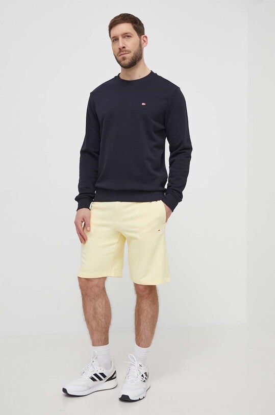 Napapijri bluza bawełniana Balis Crew NP0A4H890411 czarny SS24