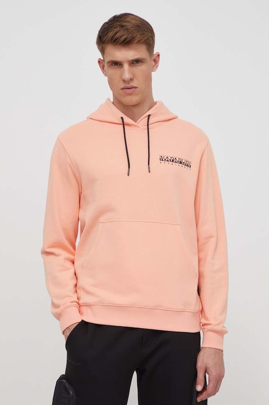 Βαμβακερή μπλούζα Napapijri B-Boyd B-Boyd πορτοκαλί NP0A4HP2P1I1