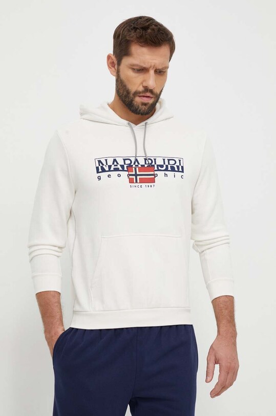 Napapijri hanorac de bumbac NP0A4HTLN1A1 bej SS24