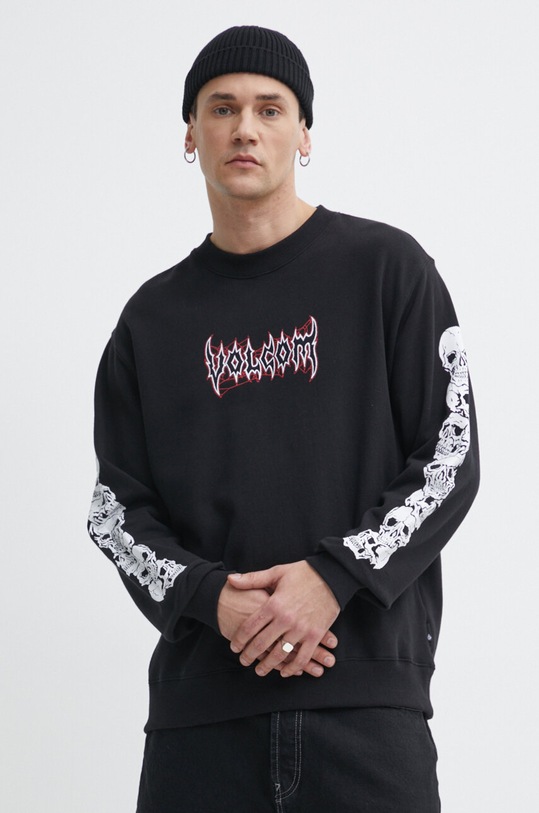 Odzież Volcom bluza bawełniana A4612413 czarny