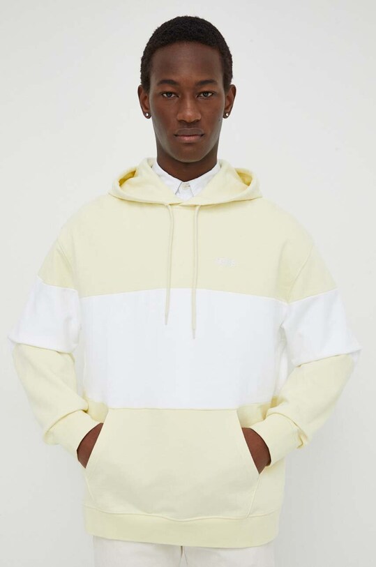 Levi's hanorac de bumbac galben A7586