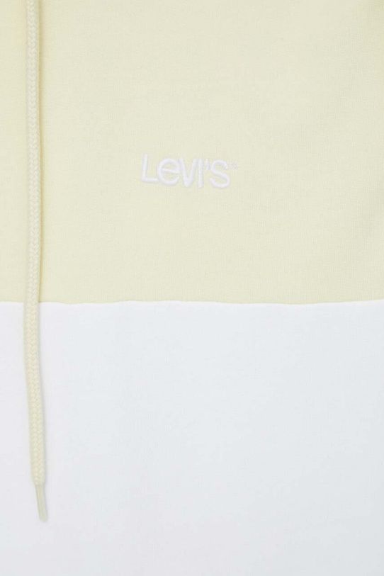 Bavlnená mikina Levi's A7586 žltá