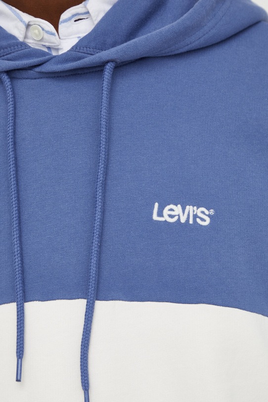 Bavlněná mikina Levi's A7586 modrá