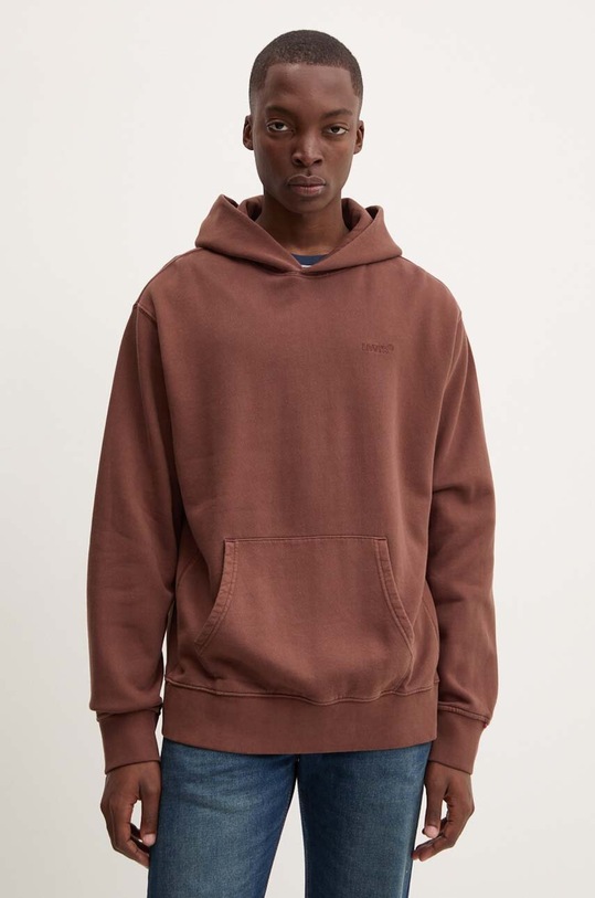 Levi's bluza z kapturem brązowy A8435