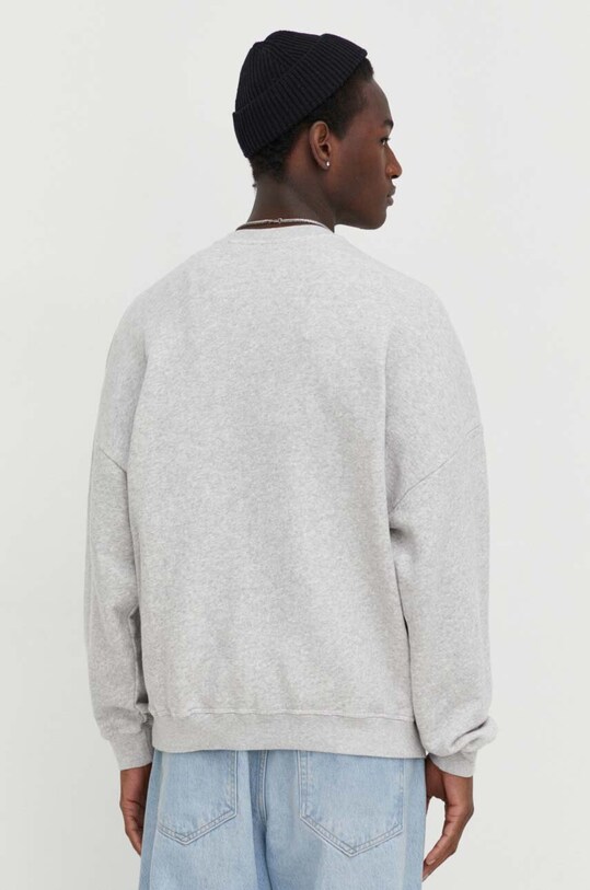 Odzież American Vintage bluza bawełniana SWEAT ML COL ROND MKOD03BE24 szary