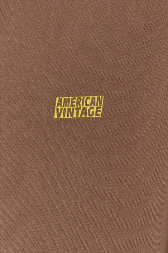 American Vintage felpa MIZU03FE24 marrone