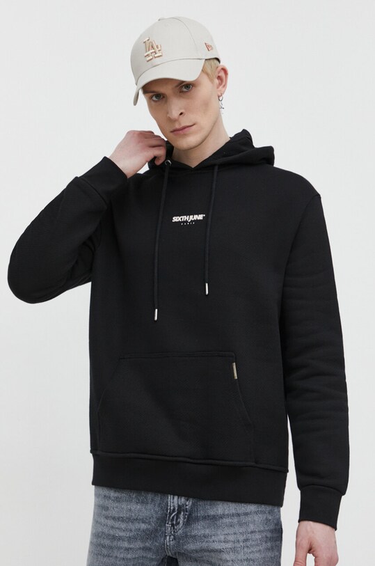 Sixth June bluza bawełniana 23982 czarny AW24