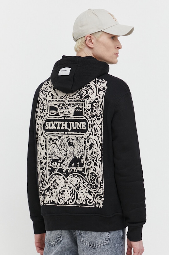 Odzież Sixth June bluza bawełniana 23982 czarny
