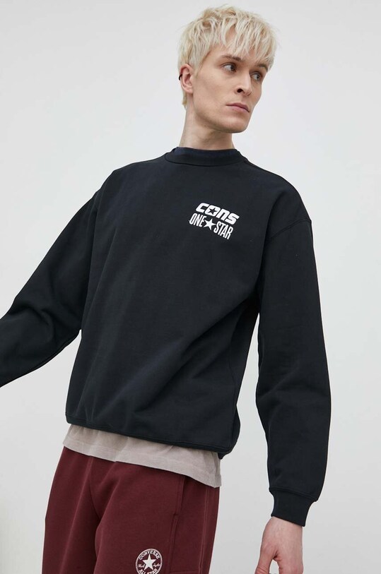 Кофта Converse без капюшона чёрный 10026900.A03