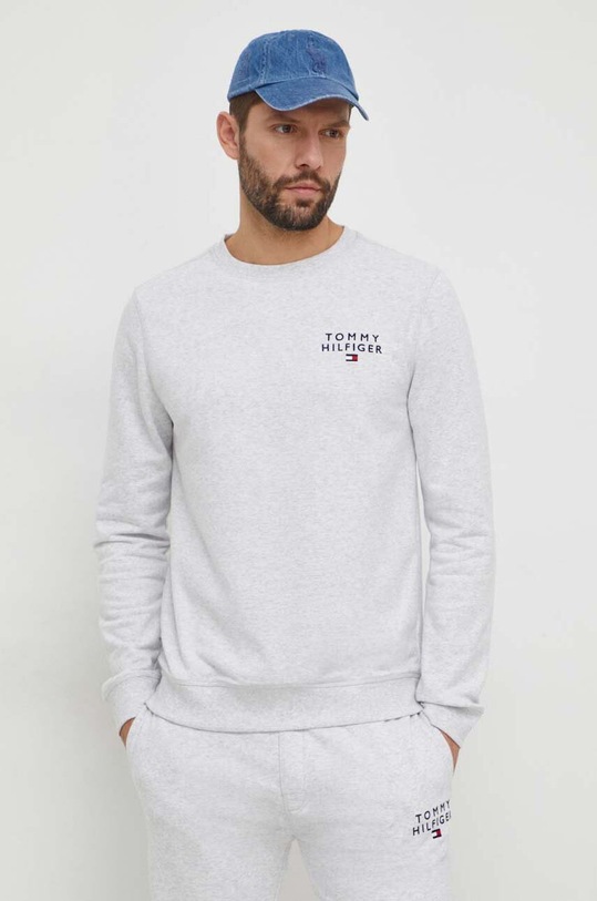 Mikina Tommy Hilfiger bez kapucne sivá UM0UM02878