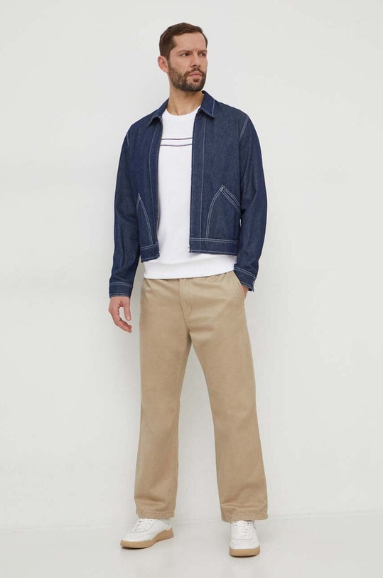 Mikina Tommy Hilfiger UM0UM03197 bílá SS24